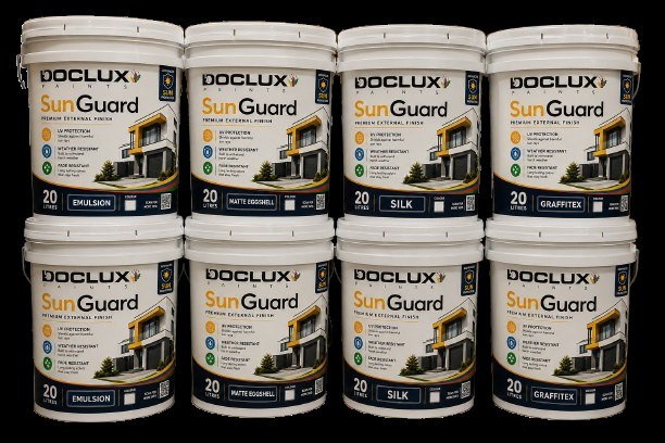 Doclux SunGuard paint buckets