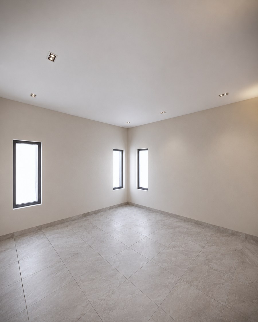 Empty bedroom before transformation